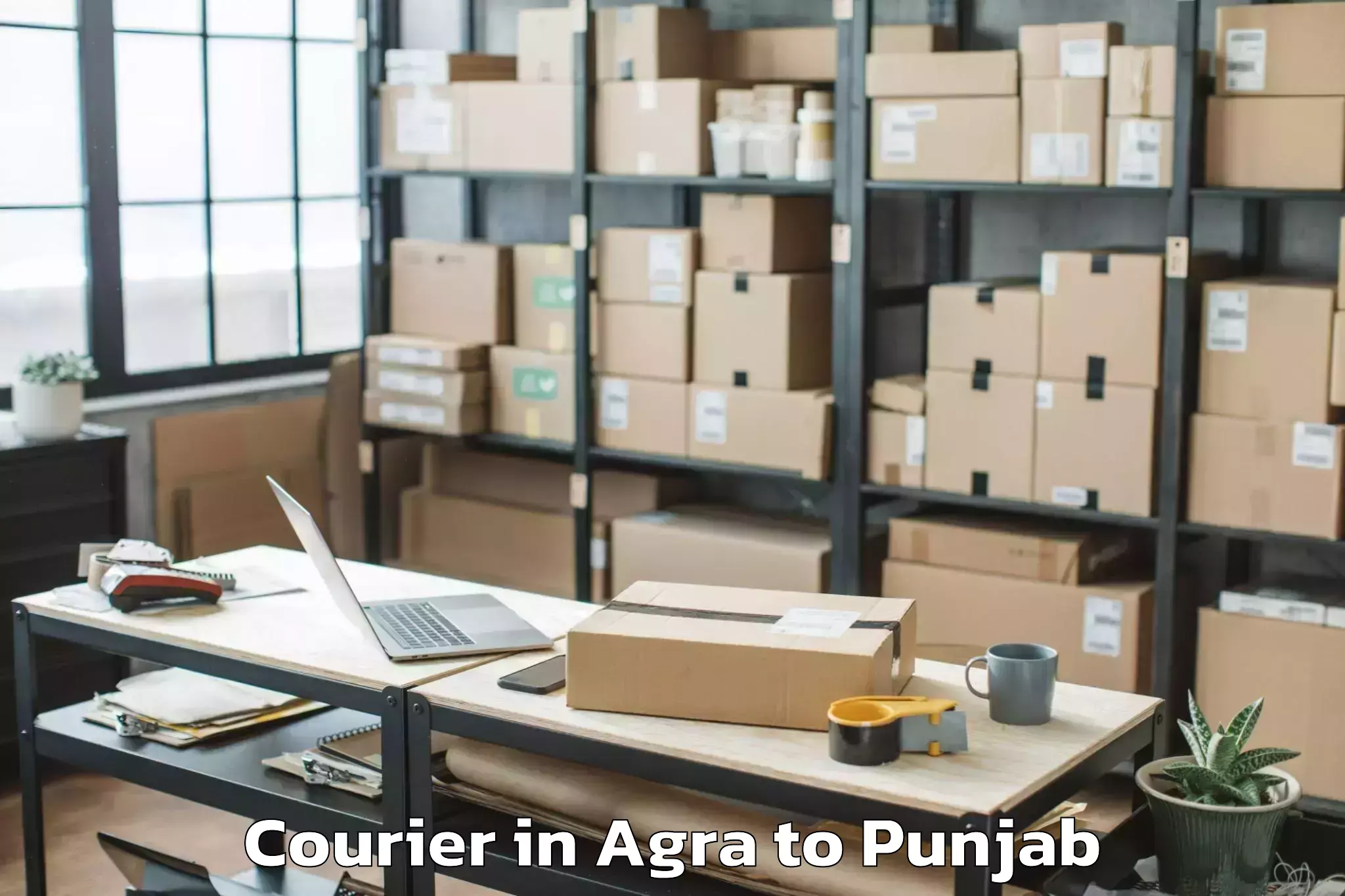 Agra to Central University Of Punjab B Courier Booking